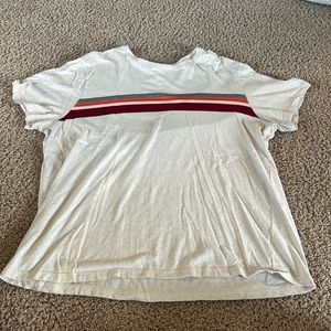 Men’s XXL Old Navy T-Shirt White With Stripes